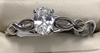 3/8ct Oval Diamond solitaire 