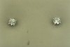 3/4 CTW Lab 14KW Gold Diamond Earrings  