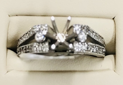.35ctw Diamond Engagement Ring Mounting 