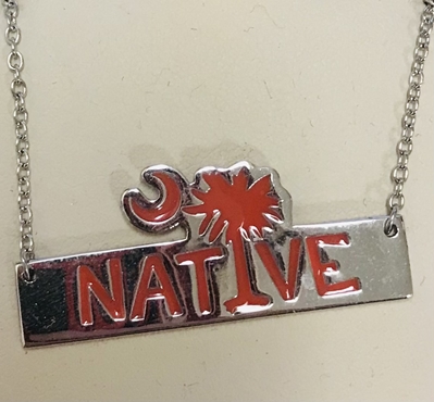 Native S.C. Bar Necklace 
