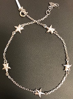 SS 9"+1" Sea Star Anklet 