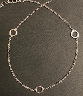 SS 9"+1" Hexagon Anklet 