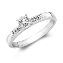 10KW .10CT Engagement Ring 