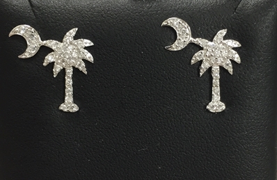 palmetto tree earrings 