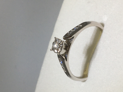Diamond engagement ring.  