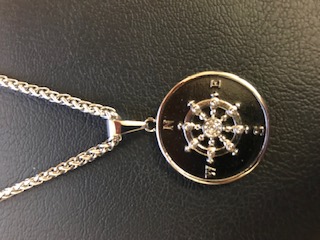 Gents Inox compass necklace 