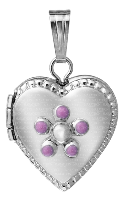 SS Baby Heart Locket Pendant Necklace 