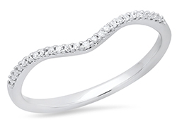 10KW Curved Diamond Band 