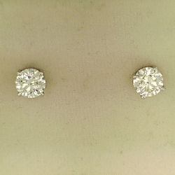 1.01ct Diamond Stud Earrings 