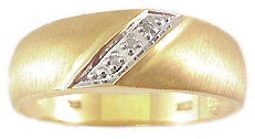 10KY Diamond Wedding Band 