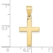 10k Polished Cross Charm - 27113334