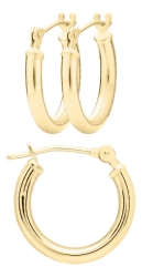 14k Hoop Baby Earrings 