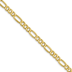 7.75" 14K Yellow Gold Figaro Bracelet 