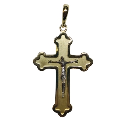 14k Crucifix Pendant 