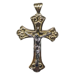 14k Crucifix Pendant 