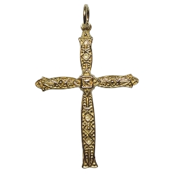 14k Yellow Gold Cross 