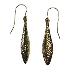 14k Yellow Gold Dangle Earrings 