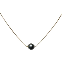 16" Black Pearl Necklace