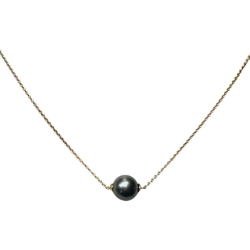 16" Black Pearl Necklace 