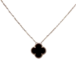 Black Onyx Clover Necklace 