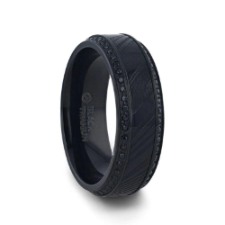 TROPHY - Black Titanium & Damascus Band 
