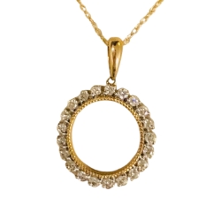 Diamond Circle Pendant 