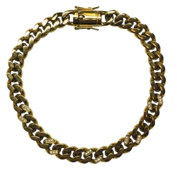 INOX Diamond Link Cuban Bracelet 