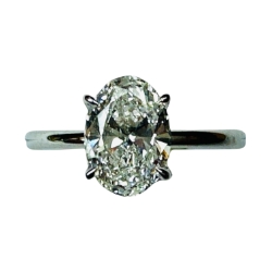 Lab Diamond Ring w/ Hidden Halo 