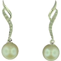 Pearl & Diamond Earrings