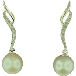 Pearl & Diamond Earrings 