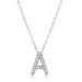 Sterling CZ Initials - 093 3596
