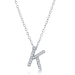Sterling CZ Initials - 093 3596