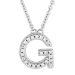 Sterling CZ Initials - 093 3596