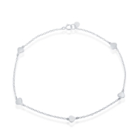 Sterling Heart Anklet