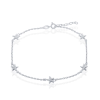 Sterling Sea Star Anklet