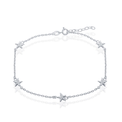 Sterling Sea Star Anklet 