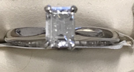 1/2ct Emerald Cut Solitaire  