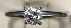 1/2ct Diamond Platinum Solitaire 