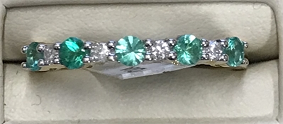 Emerald & Diamond ring 