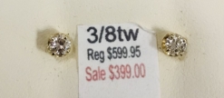 3/8tw Diamond Earrings 
