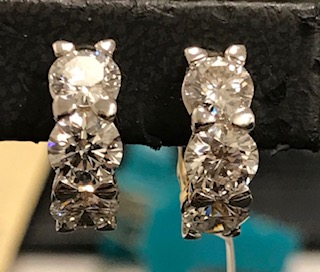 3ct Lab Grown Diamond Earrings 