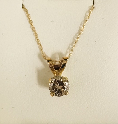 1/2ct Diamond Pendant Necklace 
