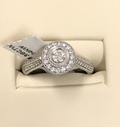 3/8CTW Diamond Engagement Ring  