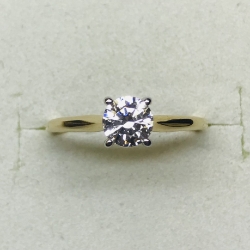 1/2ct Solitaire Cubic Zerconia Engagement Ring 