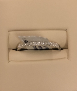 14K White Gold French Pave Band 1/5CTW 