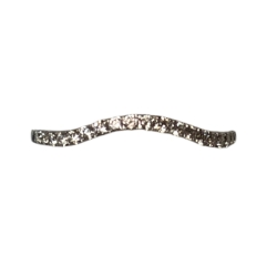 14K White Gold Diamond Band 