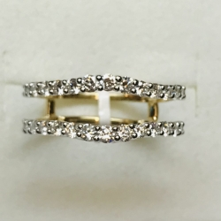1CTW Lab Diamond Insert Ring 