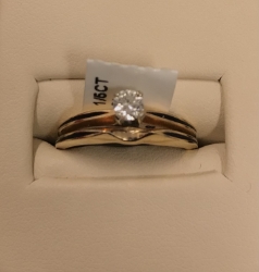 1/5CTW Diamond Bridal Set 