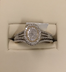 1/5CTW Diamond Bridal Set 