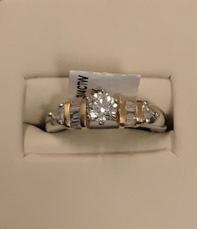 3/4CTW Diamond Engagement Ring 